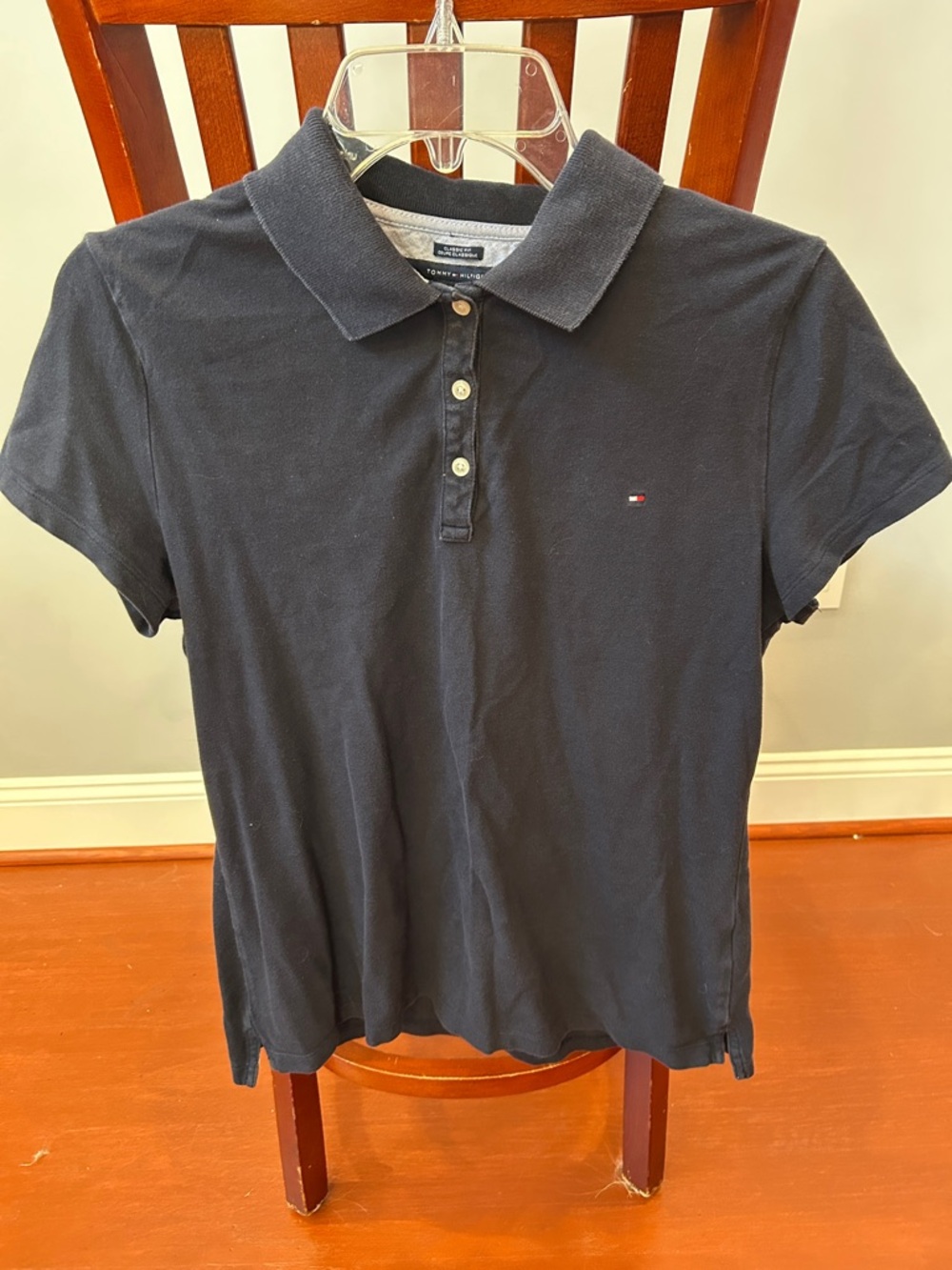 Tommy Hilfiger Women's Dark Navy Short-Sleeve Polo